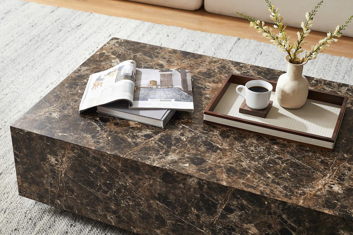 Couchtisch Braun B: 75 Cm - Braun, Design, Holzwerkstoff (120/75/35cm) - Livetastic