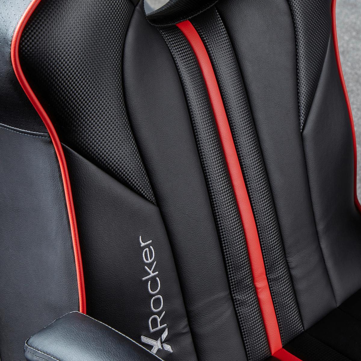Gamingsessel Torque 2.1 - Rot/Schwarz, MODERN, Textil (63/103,5/70cm) - X Rocker