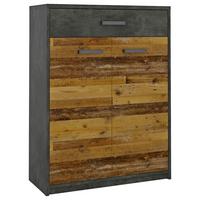 Kommode Perugia Fresko/Old Style B: 79,9 cm - Trend, Holzwerkstoff (79,9/106,2/34cm)