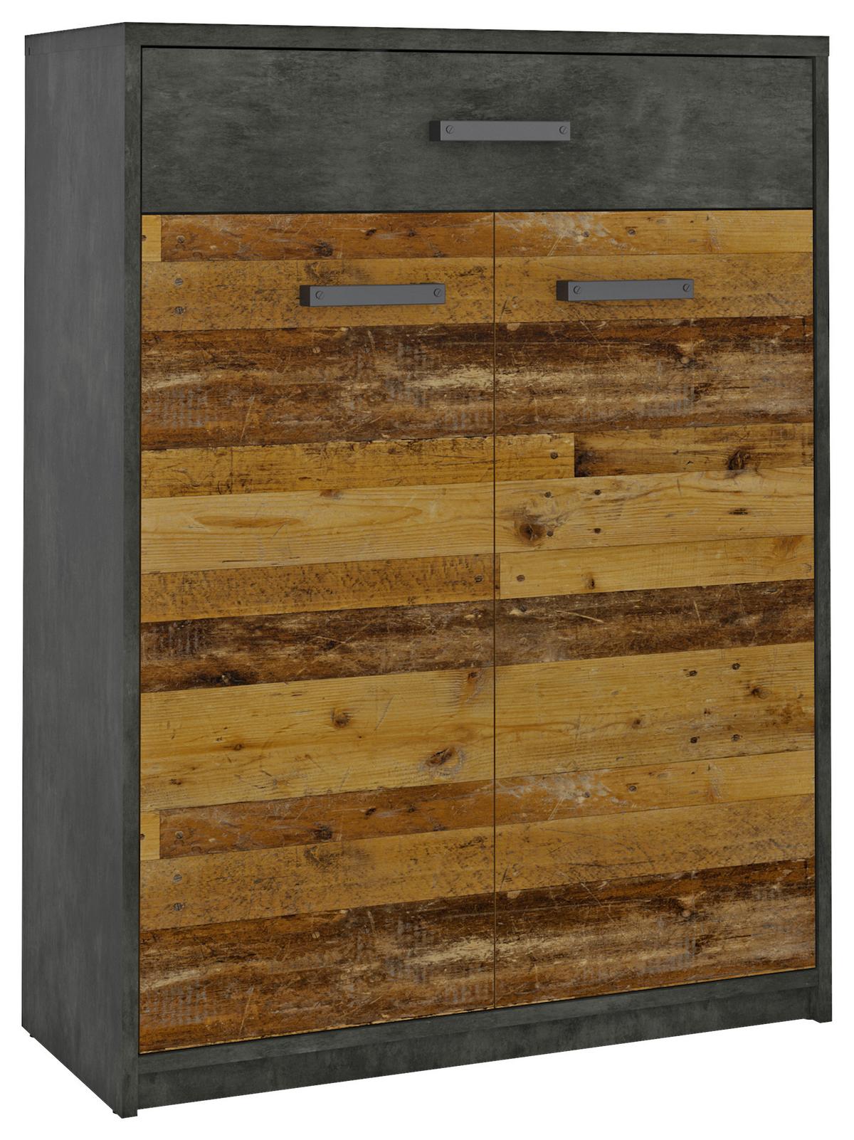 Kommode Perugia Fresko/Old Style B: 79,9 cm - Trend, Holzwerkstoff (79,9/106,2/34cm)