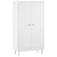 DREHTÜRENSCHRANK Forrest Weiß B: 100cm - Weiß, MODERN, Holz (100/190/55cm) - Vipack