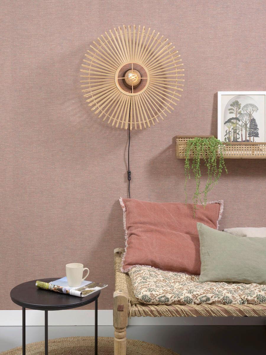 Wandleuchte Bromo/W/6018/N - Naturfarben, Trend, Holz (20/60cm) - Good & Mojo