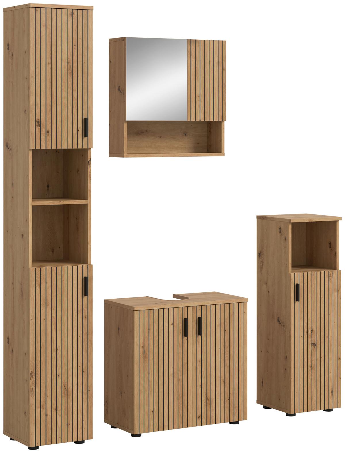 BADEZIMMER Eiche Artisan B: 120cm - Eiche Artisan, Basics, Holzwerkstoff (120cm) - MID.YOU