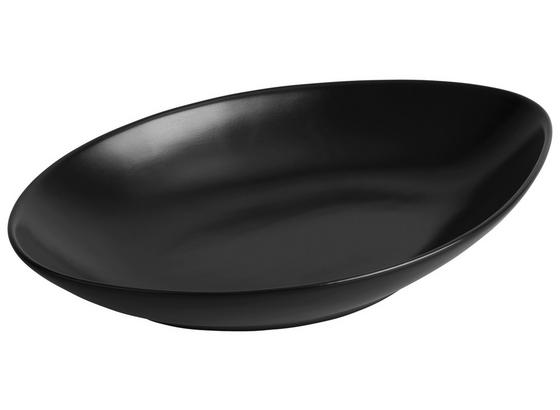 Servierplatte Nele Aus Steinzeug In Schwarz - čierna, Moderný, keramika (25,3/16/3,8cm) - Premium Living Servierplatte Nele Aus Steinzeug In Schwarz - čierna, Moderný, keramika (25,3/16/3,8cm) - Premium Living