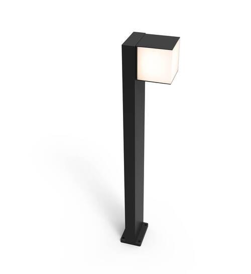 Wegeleuchte Cuba 12w Kunststoff Metall - Anthrazit/Weiß, Basics, Kunststoff/Metall (75/11/13,7cm)