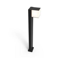 Wegeleuchte Cuba 12w Kunststoff Metall - Anthrazit/Weiß, Basics, Kunststoff/Metall (75/11/13,7cm)