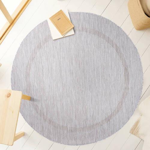 Flachwebteppich Relax - Silberfarben, Basics, Textil (120/120cm) - Novel