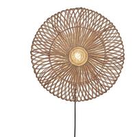 WANDLEUCHTE ZANZIBAR/W/5514/N - Naturfarben, Trend, Naturmaterialien (55/14cm) - Good & Mojo