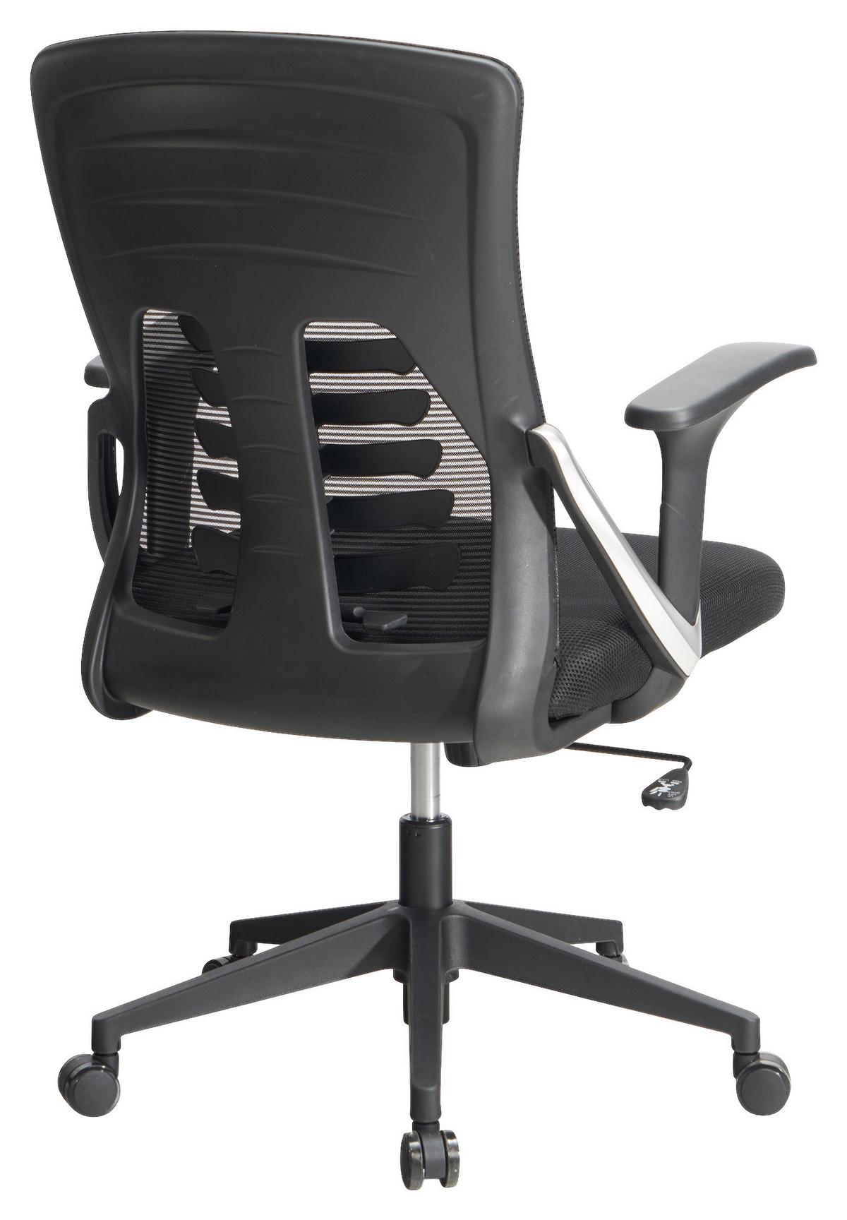 Drehstuhl Schwarz B: 65 cm - Schwarz, Design, Kunststoff/Textil (65/104/65cm) - MID.YOU
