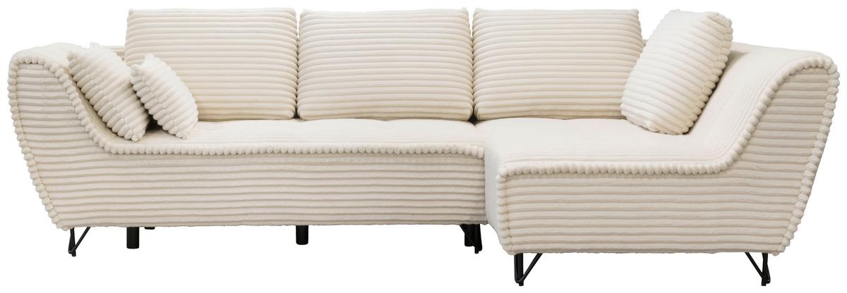SEDACÍ SESTAVA COCOLI CORNER L - černá/krémová, Moderní, textil/plast (284/173/90cm)