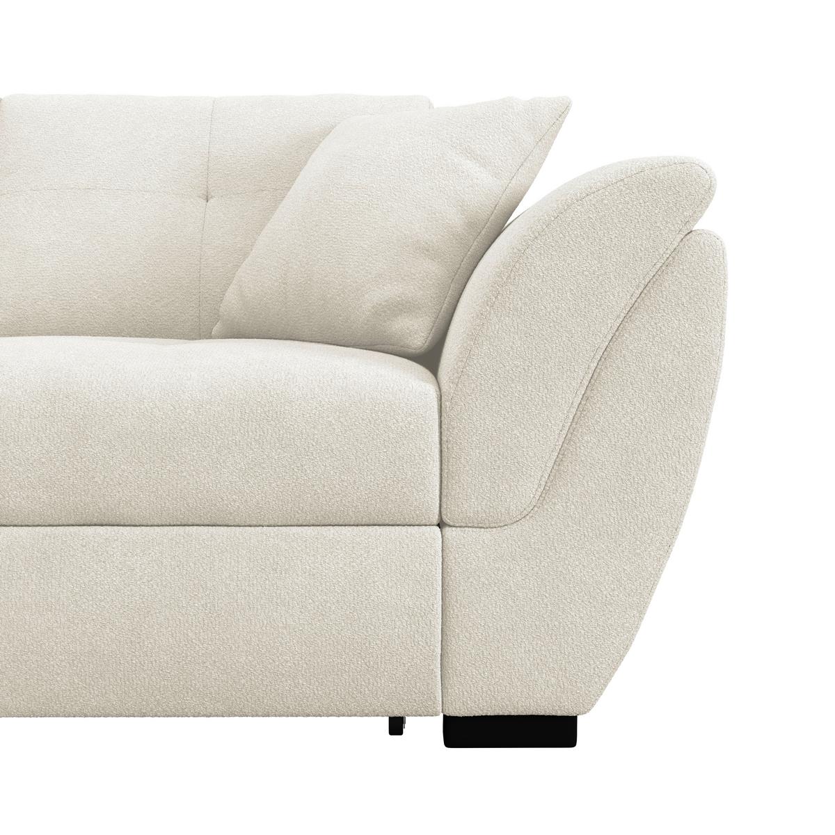 Rohová sedačka BERISSO, levá, šedá tk. VINCI - šedá/černá, Konvenční, textil/plast (187/278cm) - Ondega