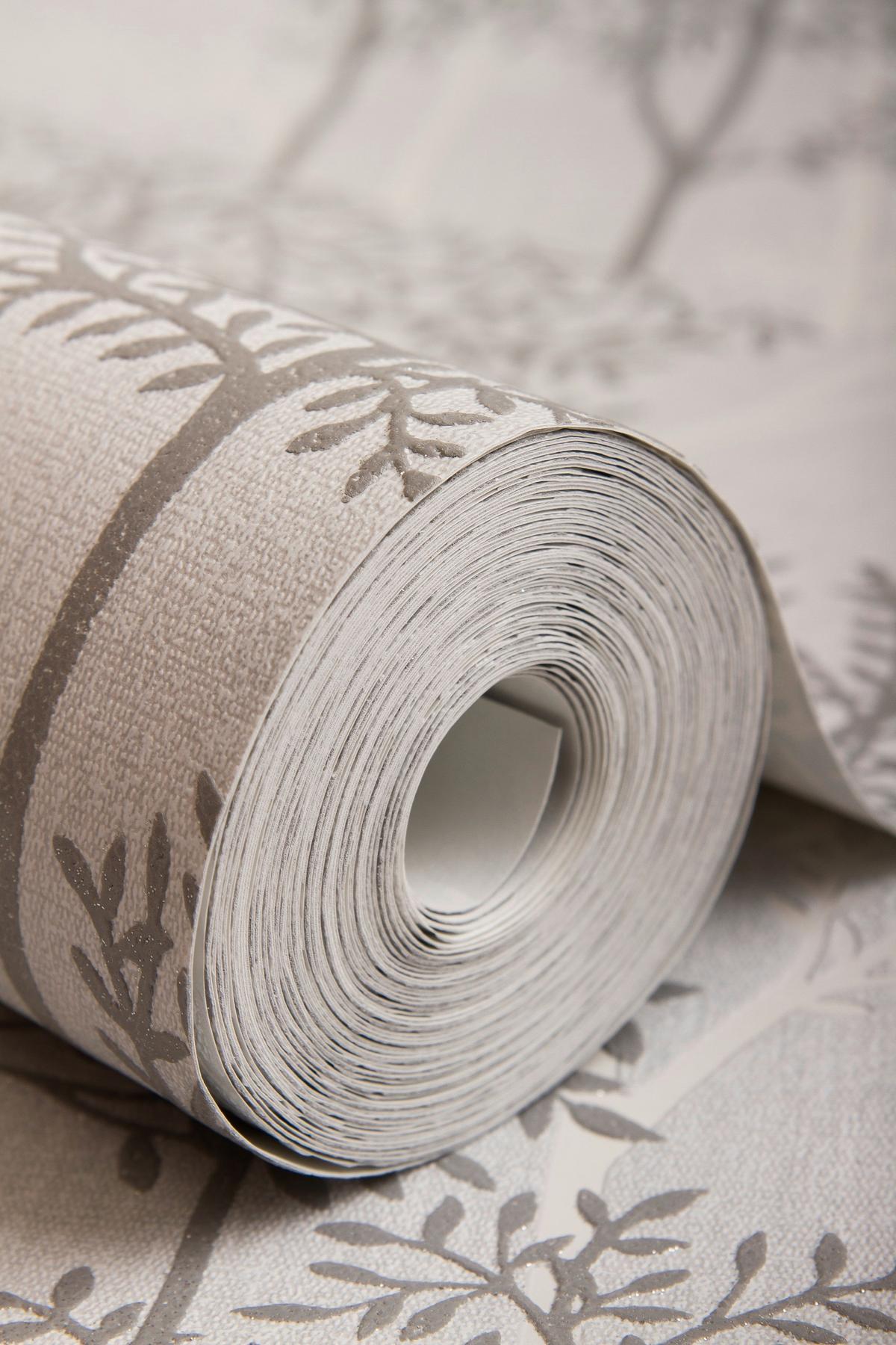 VLIESTAPETE 33-287 - Grau, Basics, Papier/Kunststoff (52/1005cm)
