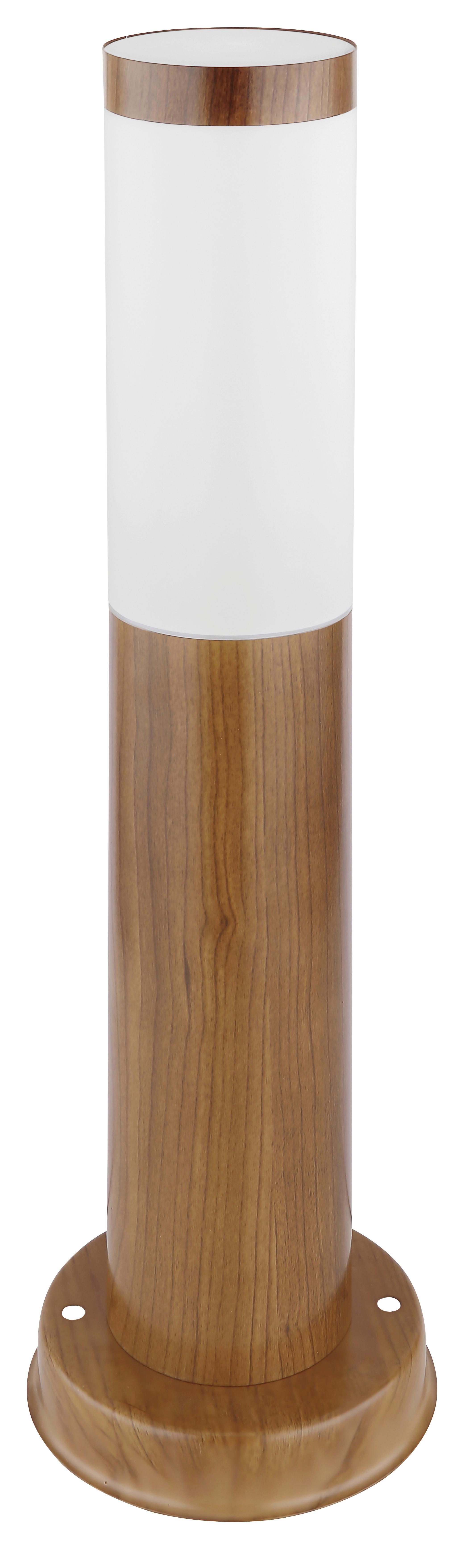 Außenleuchte 60 W Kunststoff/edelstahl - Opal/Braun, Basics, Kunststoff/Metall (12,7/45cm) - Globo