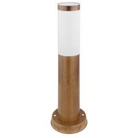 Außenleuchte 60 W Kunststoff/edelstahl - Opal/Braun, Basics, Kunststoff/Metall (12,7/45cm) - Globo