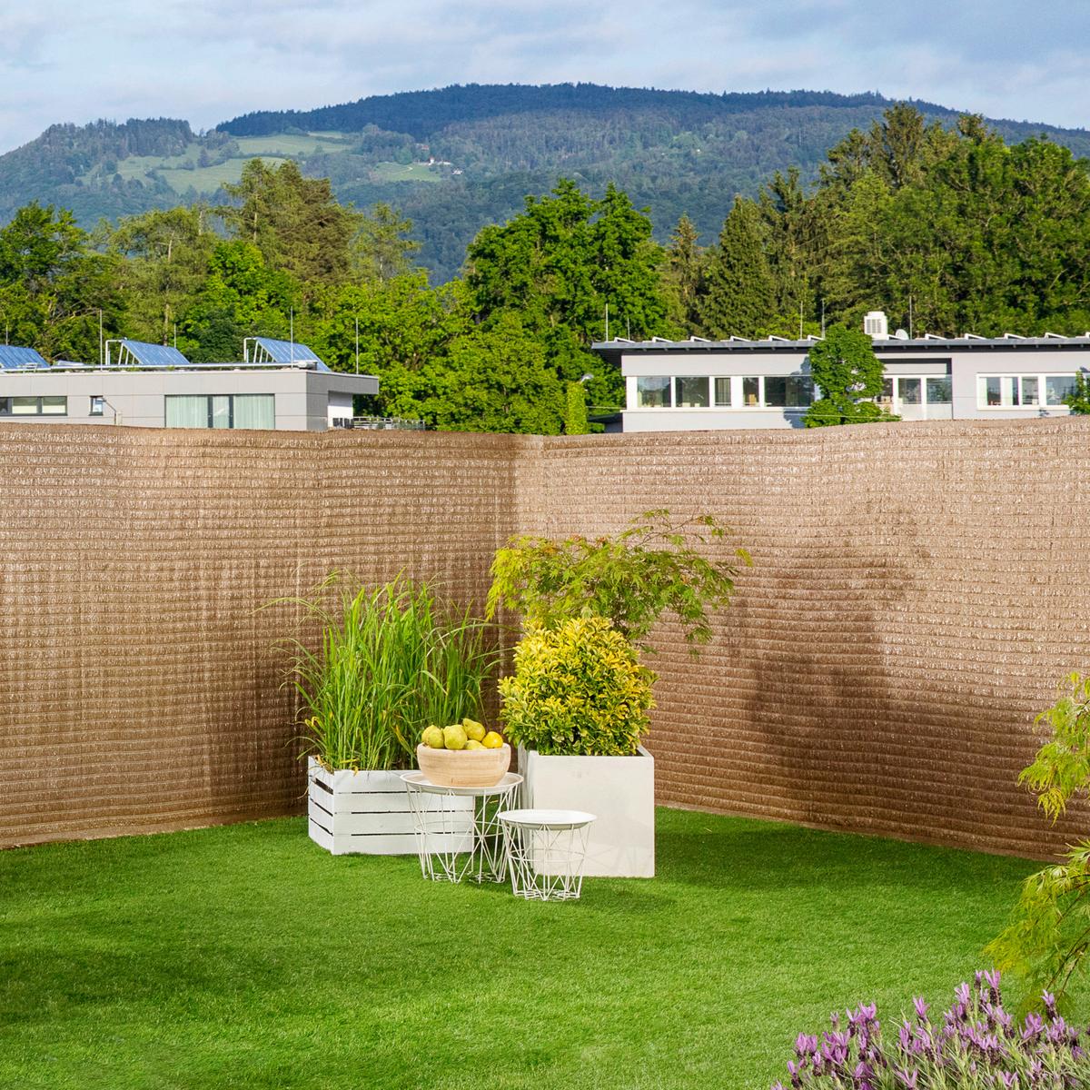 Sichtschutz Raffia Braun 90x300 Cm - Braun, Basics, Kunststoff (90/300cm)