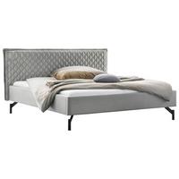 Polsterbett Nardo Mit Gepolstertem Kopfteil 160x200 - Anthrazit/Grau, MODERN, Textil (160/200cm) - Hasena