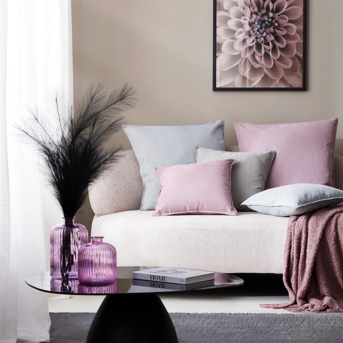 Dekorační polštáŕ Nathi, 45/45cm, šedá - šedá, Konvenční, textil (45/45cm) - Modern Living