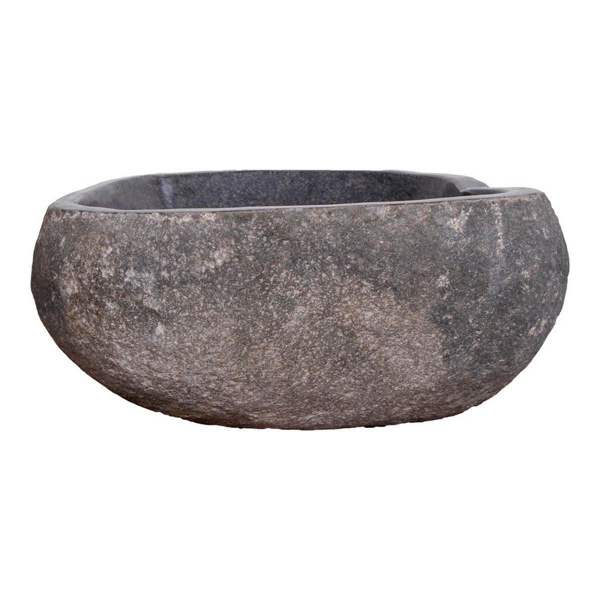 Waschbecken Donau Naturfarben B: 35 cm - Naturfarben, Design, Stein (35/15/40cm)