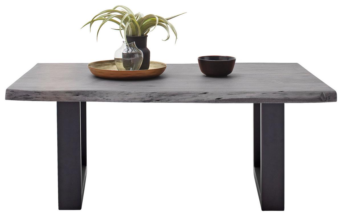 Couchtisch Holz Massiv Cartagena, Grau/Anthrazit - Anthrazit/Grau, MODERN, Holz/Metall (110/45/70cm)