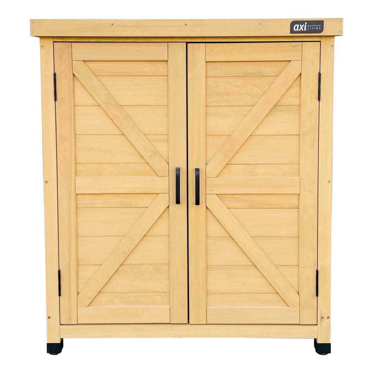 Geräteschrank Felix - Braun, Basics, Holz (80/45/93cm) - Ambia Garden