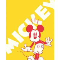 Vliestapete Mickey Contrast - Gelb/Rot, Basics (200/250cm) - Komar