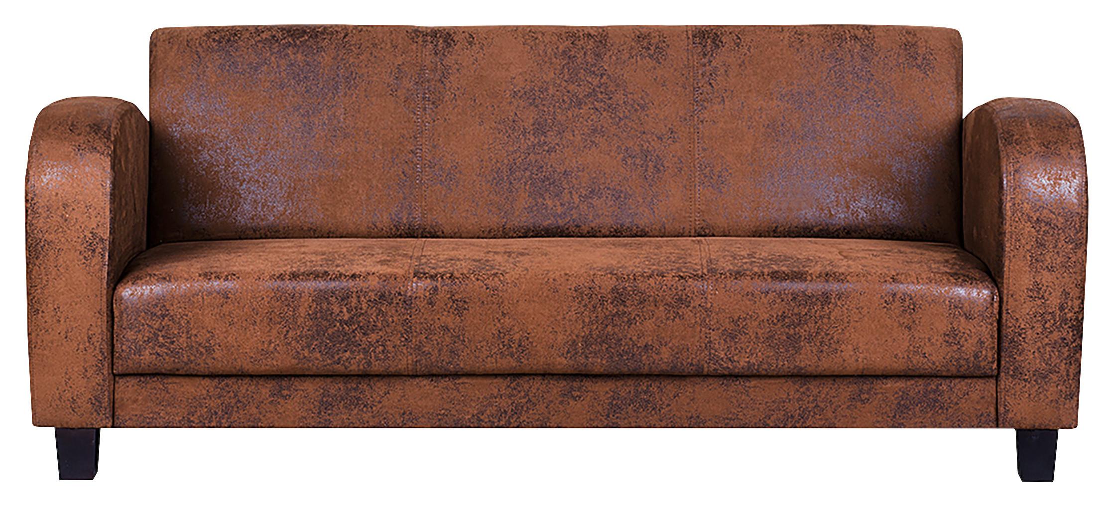 3-sitzer-sofa Antis Braun B: 190 Cm - Dunkelbraun/Braun, Design, Textil (190/80/89cm) - Livetastic