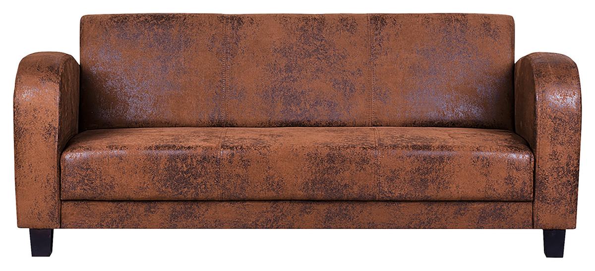 3-sitzer-sofa Antis Braun B: 190 Cm - Dunkelbraun/Braun, Design, Textil (190/80/89cm) - Livetastic