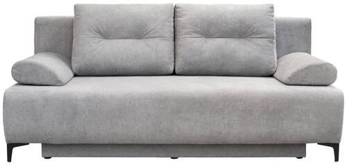 BOXSPRINGOVÁ POHOVKA VIERA - černá/světle šedá, Moderní, kov/textil (201/100/105cm)