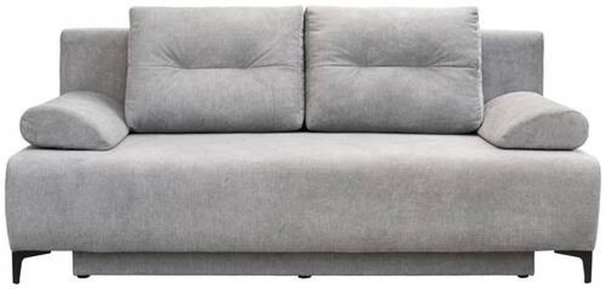 BOXSPRINGOVÁ POHOVKA VIERA - černá/světle šedá, Moderní, kov/textil (201/100/105cm)