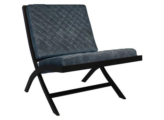 Designsessel Madrid B: 66 cm Blau - Blau/Schwarz, Design, Textil (66/80/90cm) - Livetastic Designsessel Madrid B: 66 cm Blau - Blau/Schwarz, Design, Textil (66/80/90cm) - Livetastic