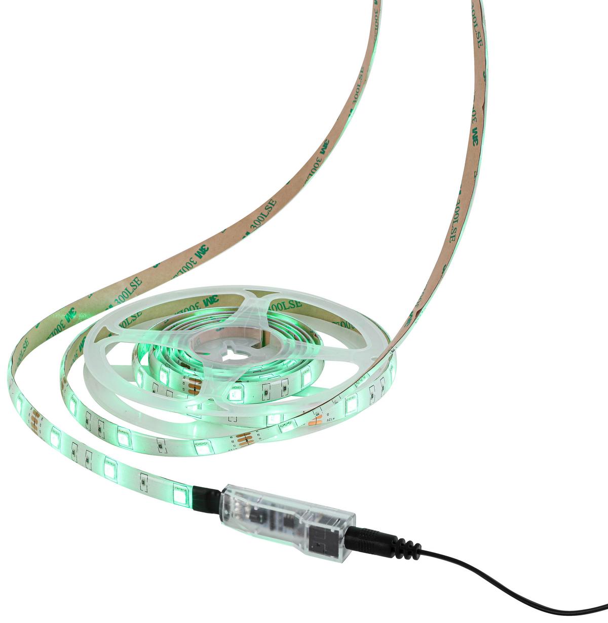 Led Díszlámpa Malte - fekete/fehér, Modern, műanyag (500cm) - Luca Bessoni