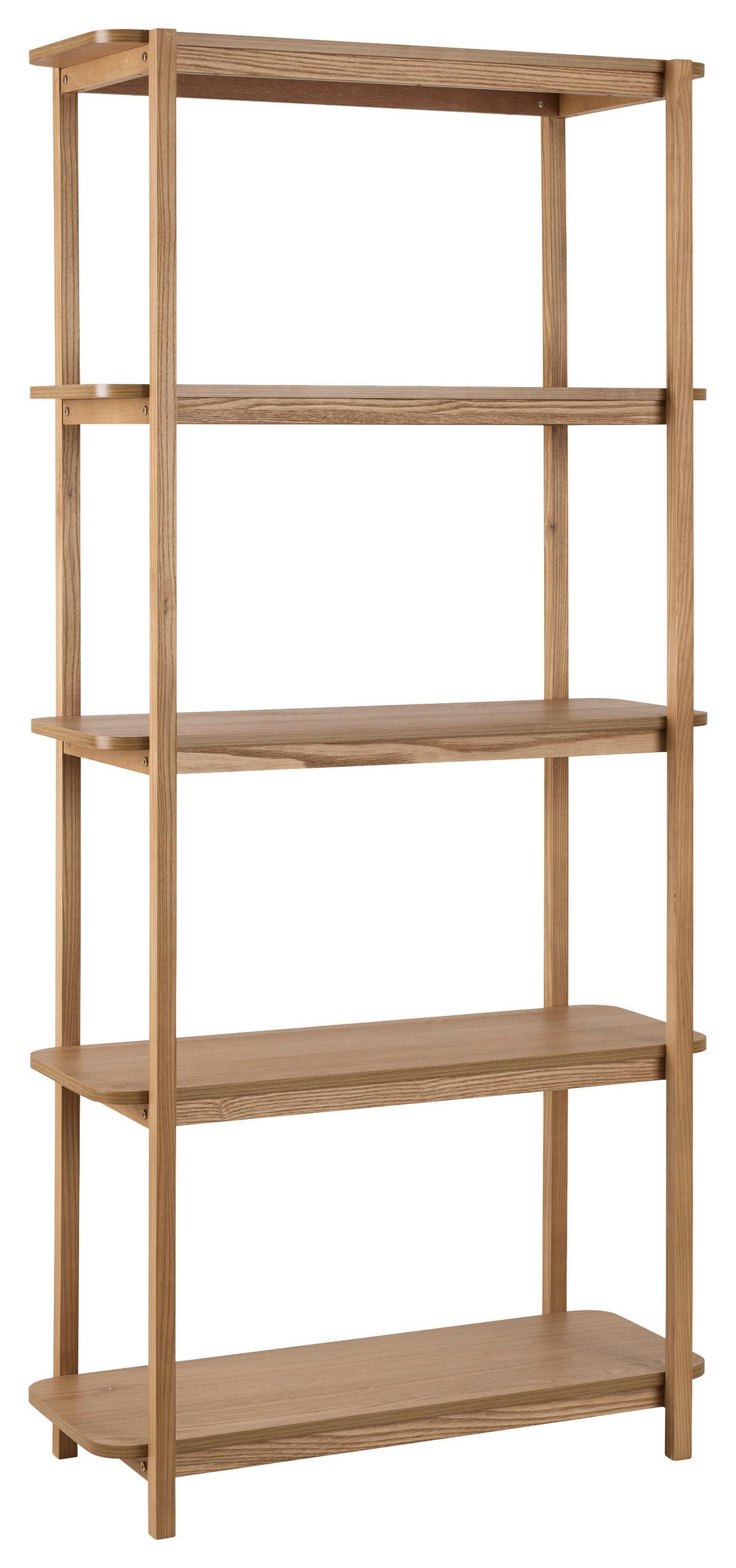 REGÁL KAVOK -EXKLUSIV- - farba jaseňa/prírodná farba, Natur, drevo/kompozitné drevo (80/170/35cm) - Premium Living