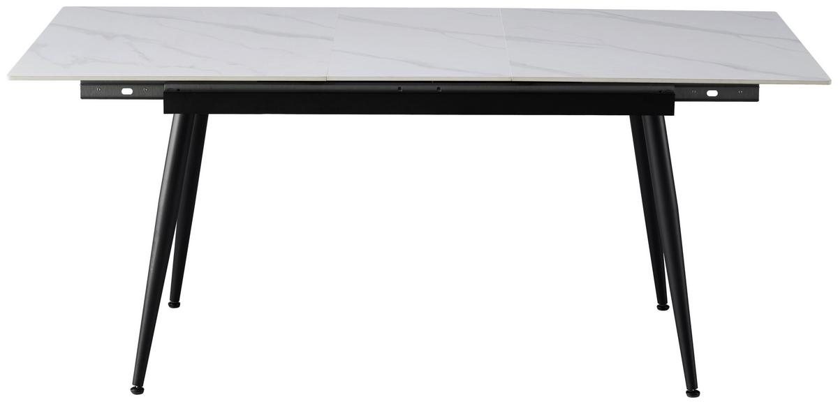 Kihúzható Asztal Otti 140 Az - fekete/fehér, Modern, fém/kerámia (140-180/75/90cm)