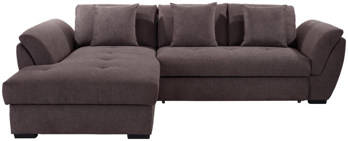 Rohová sedačka BERISSO, levá, hnědá - hnědá, Design (187/278cm) - Ondega