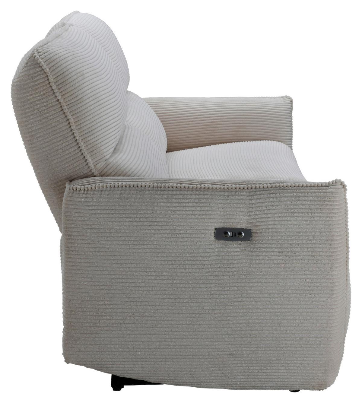 Sofa Köln - Schwarz/Grau, MODERN, Holz/Textil (196/98/93cm)