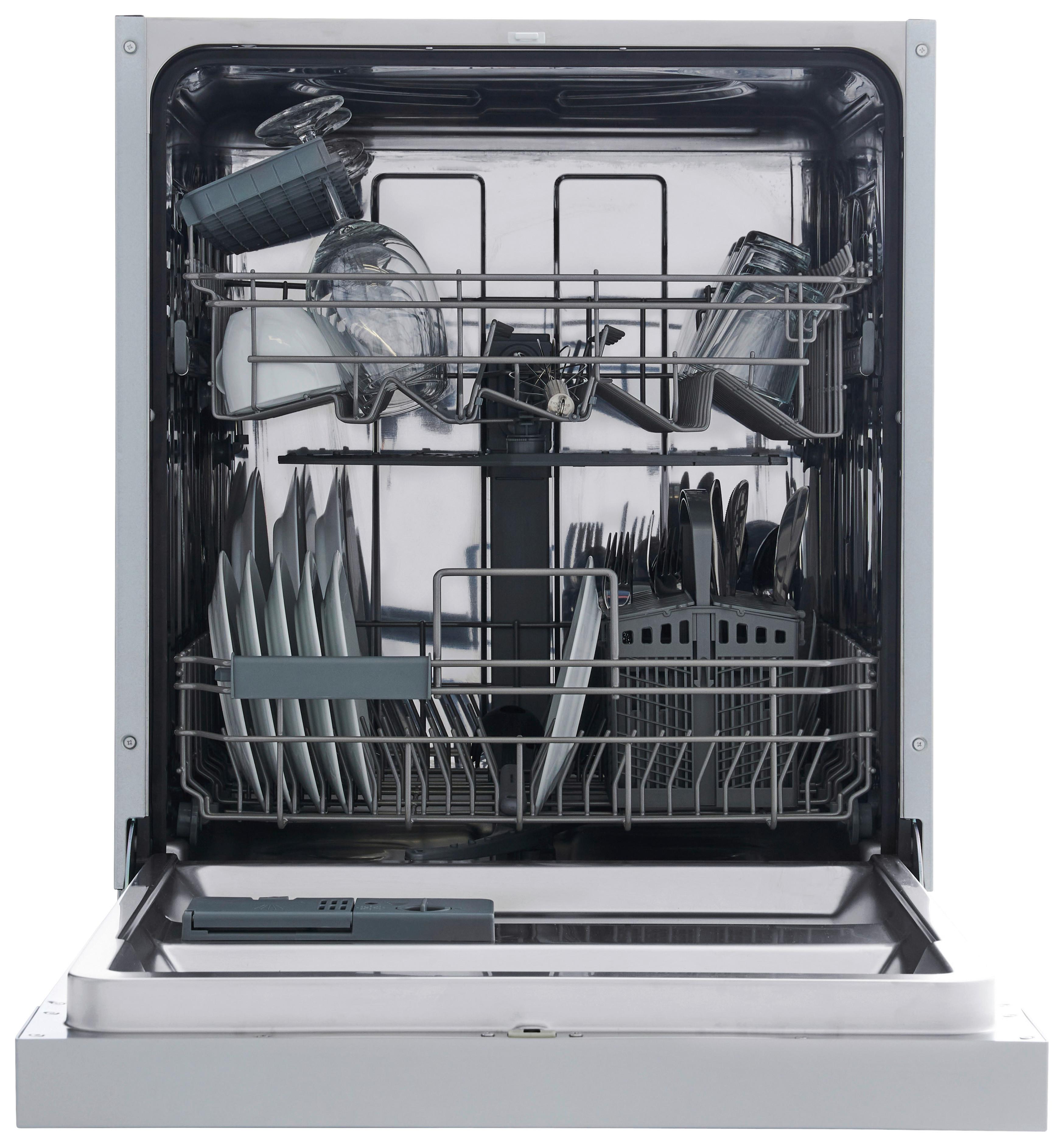 Geschirrspüler Gsp60tidm B: 59,8 Cm Teilintegriert - Edelstahlfarben/Weiß, Trend, Metall (59,8/81,5/57cm) - Respekta