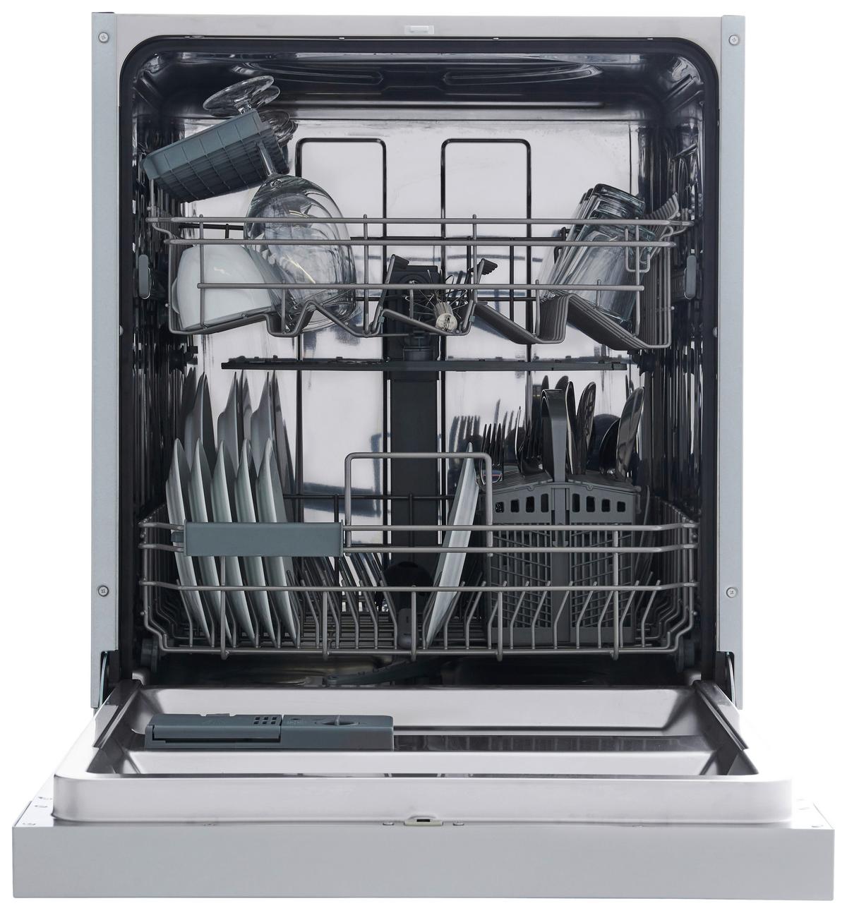 Geschirrspüler Gsp60tidm B: 59,8 Cm Teilintegriert - Edelstahlfarben/Weiß, Trend, Metall (59,8/81,5/57cm) - Respekta