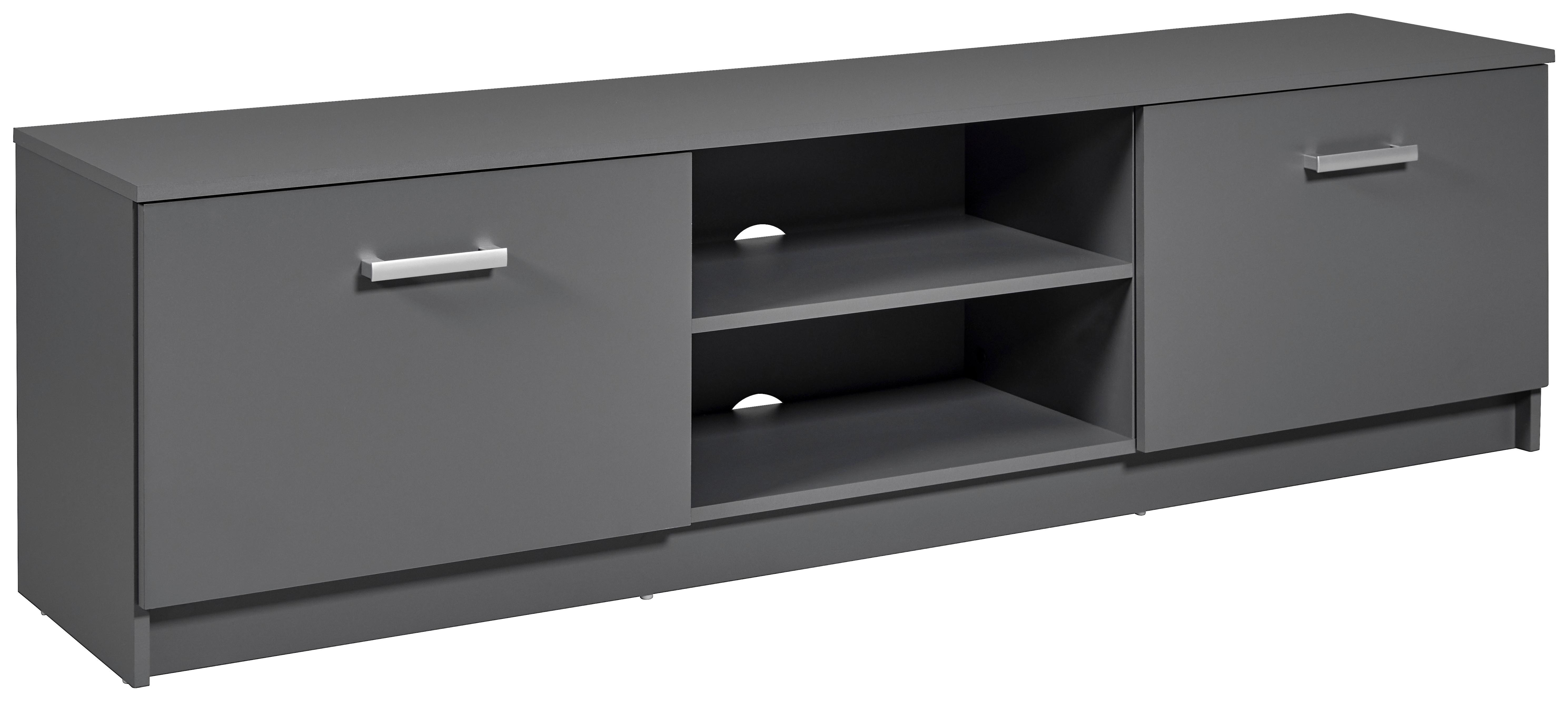 TV-Element Elenzio B: 180 cm Graphitfarben - Graphitfarben, Basics, Holzwerkstoff (180/50,8/40cm) - MID.YOU