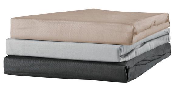 Spannleintuch Renesmee Silber 120x200 cm Baumwolle - Silberfarben, ROMANTIK / LANDHAUS, Textil (120/200cm) - James Wood