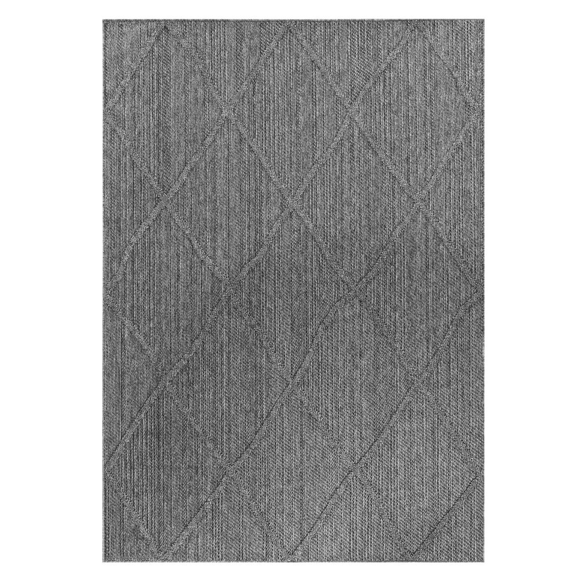 Outdoorteppich Patara - Grau, Design, Textil (120/170cm) - Novel