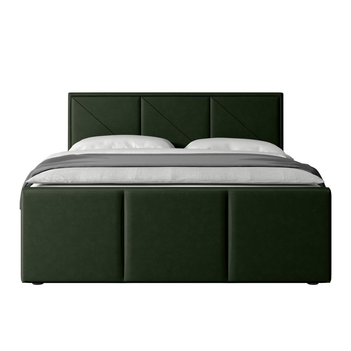 Boxspringbett Bologna 180x200 cm Grün - Grün, MODERN, Holz/Kunststoff (180/200cm) - MID.YOU