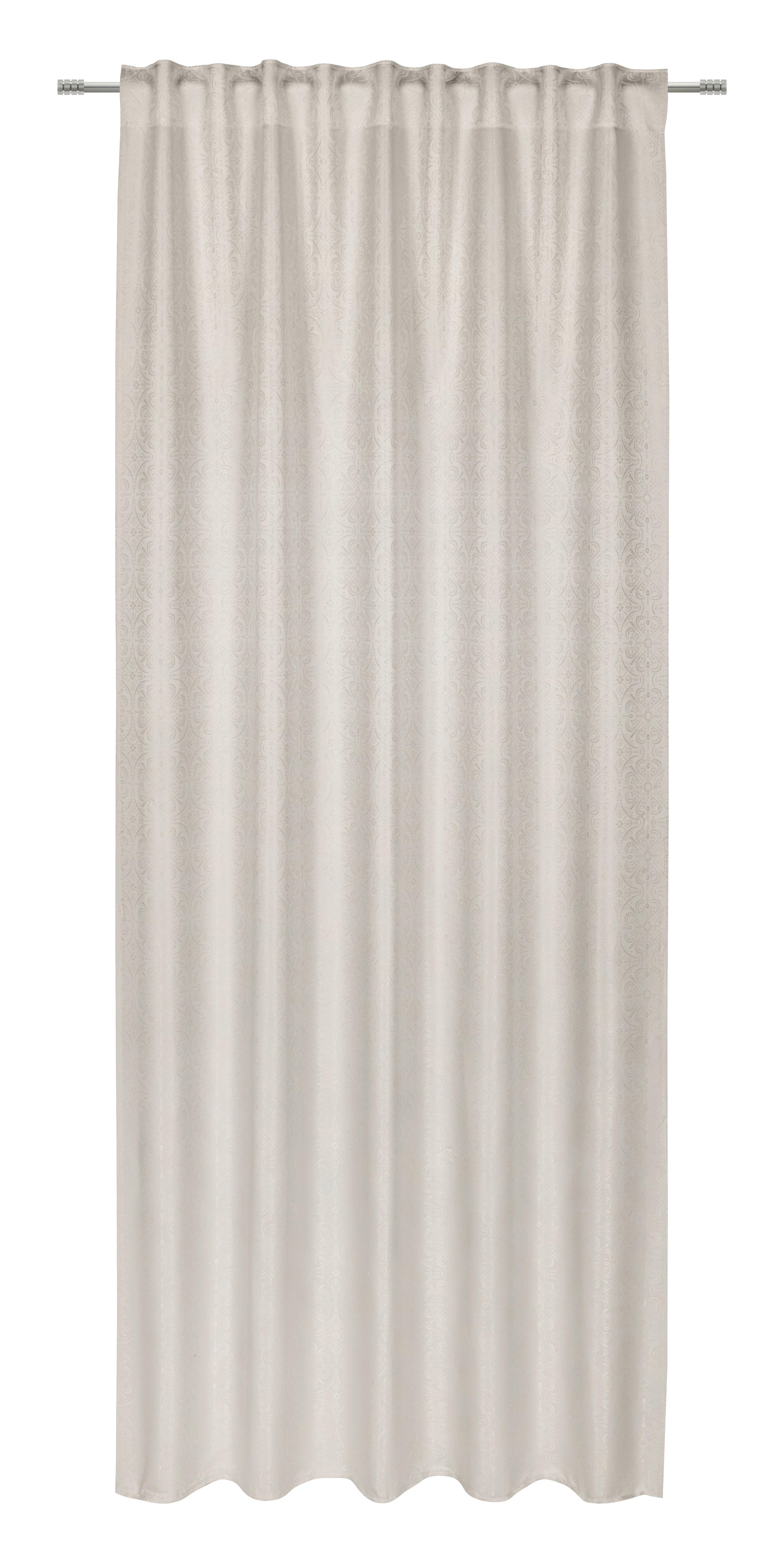 HOTOVÝ ZÁVĚS EMIL - šampaňská, Romantický / Rustikální, textil (135/245cm) - Mömax