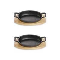 Pfannenset Ew-Ge-1345-2 - Schwarz, Basics, Metall (15,3/9,2/3cm) - Echtwerk