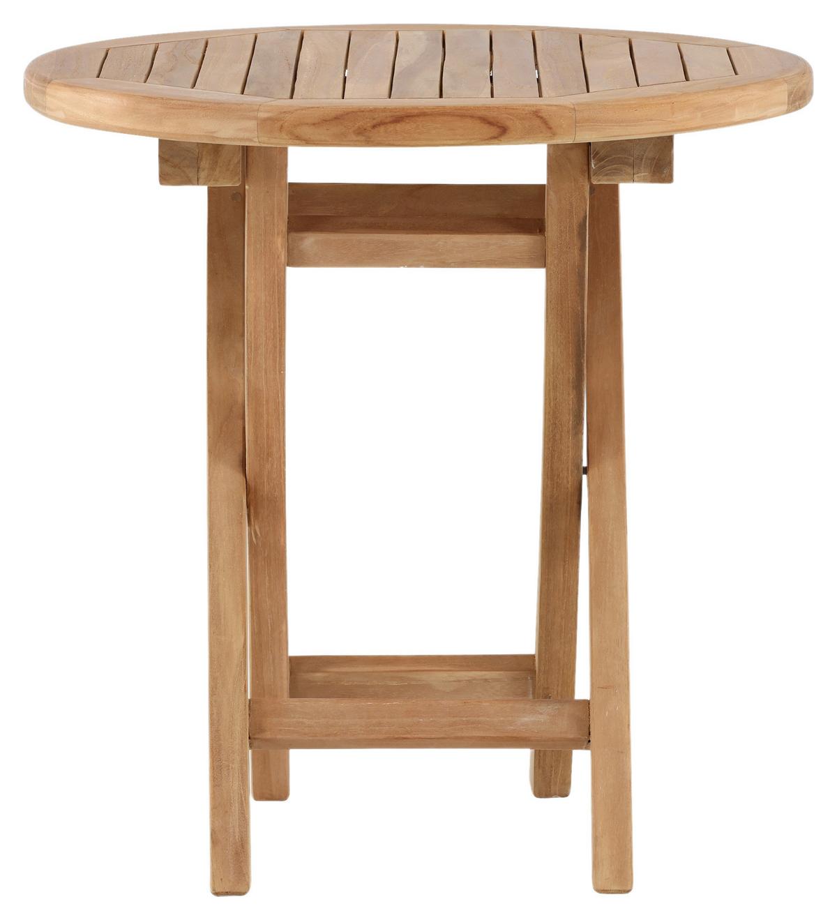 Gartenbeistelltisch Kenya - Teakfarben, KONVENTIONELL, Holz (50/50/50cm) - Gardenson