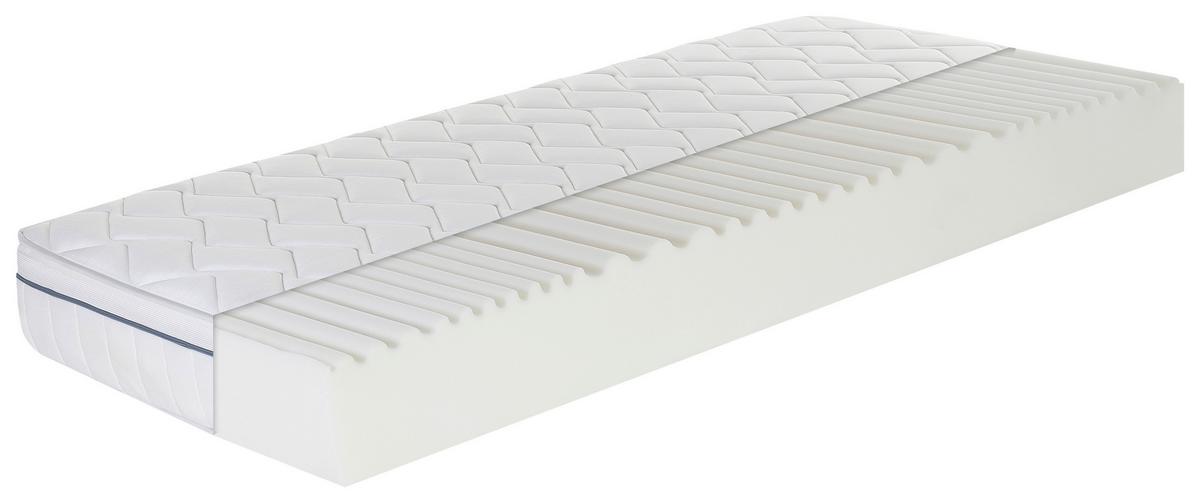 Kaltschaummatratze Air Wave 120x200 cm H2/H3 H: 23 cm - Weiß, Basics, Textil (120/200cm) - MID.YOU