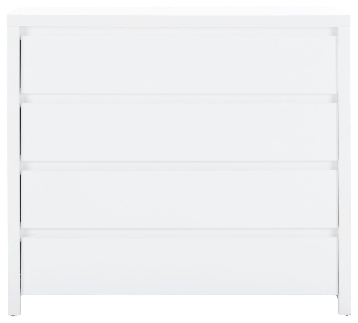 KOMODA LARIOS B -EXKLUSIV- - bílá/černá, Moderní, kompozitní dřevo/plast (105/91/40cm) - Mömax