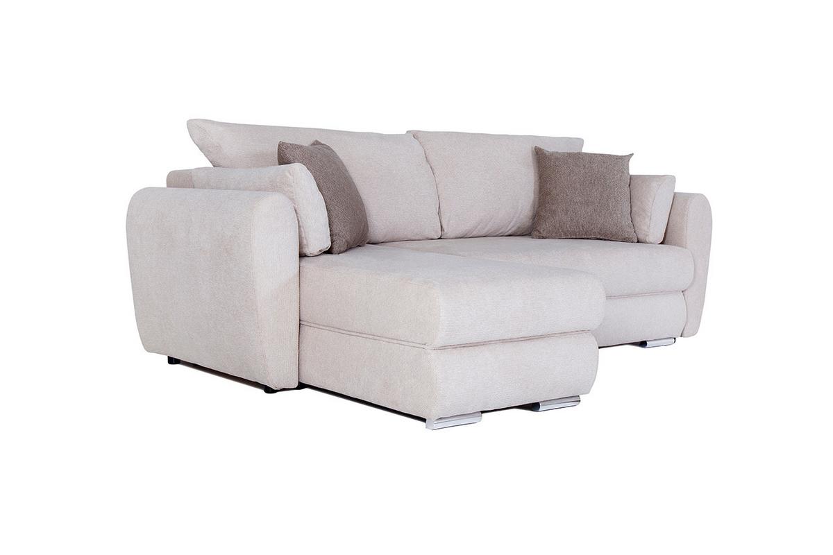 Sarokkanapé Erba2 - bézs, Basics, faalapú anyag (238/166/94cm)