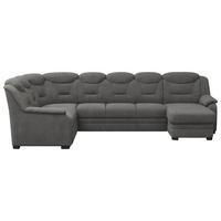 Wohnlandschaft Marcus Anthrazit inkl. Bettkasten - Anthrazit/Schwarz, Basics, Textil (211/330/162cm) - MID.YOU