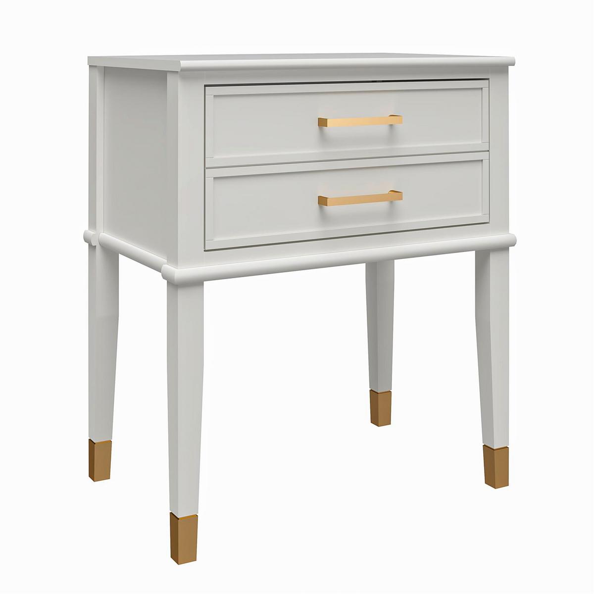 Beistelltisch Westerleigh Weiß B: 60 Cm - Weiß, Design, Holzwerkstoff (60/72/40cm) - MID.YOU
