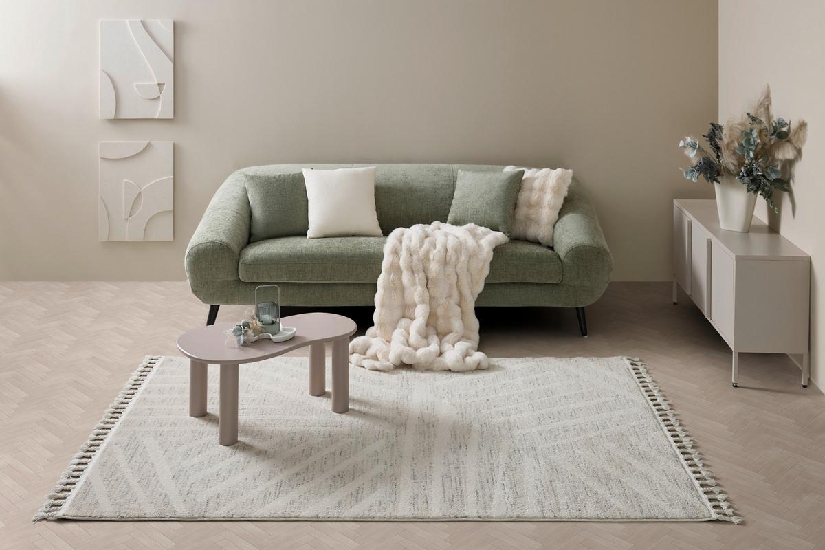 TKANÝ KOBEREC KEL AIR 3 - alabastrová/perleť, Moderní, textil (160/230cm) - Mömax